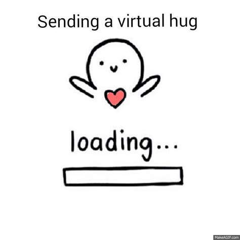 Virtual hug GIFs are ideal as they provide a quick and easy way to show your emotions and personality. . Virtual hug gif
